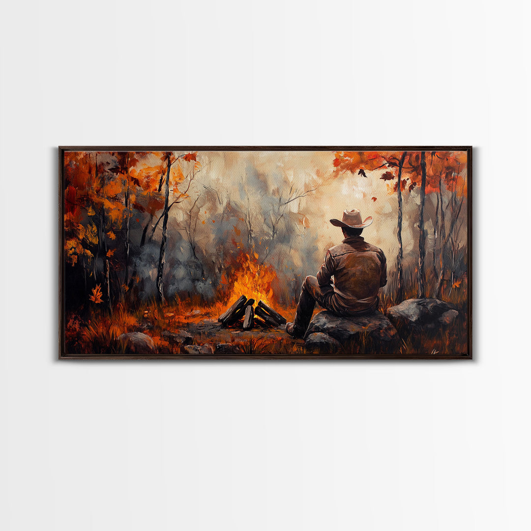 Retro winter-inspired Framed Canvas Print of a woman in a pink hat enjoying a cup of coffee background, perfect as unique vintage wall art