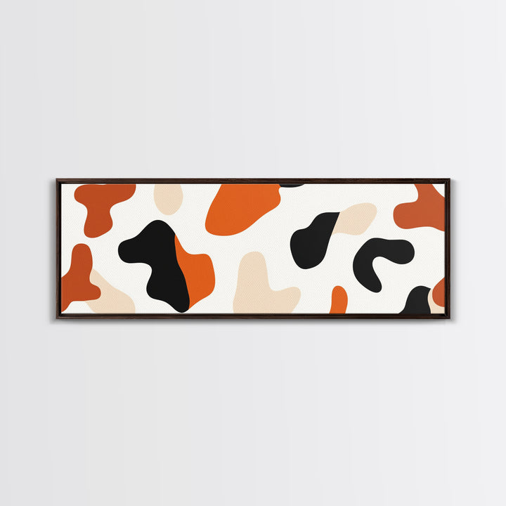 Abstract Cheetah Print Art, Animal Print Wall Art, Canvas Print, Extra Wide Oversized Abova Sofa Wall Art