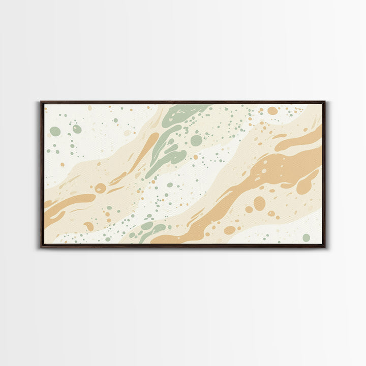 Brush Strokes - Canvas Print - Midcentury Modern Wall Art - Wood Framed Art - Home Decor - Cute Modern Art