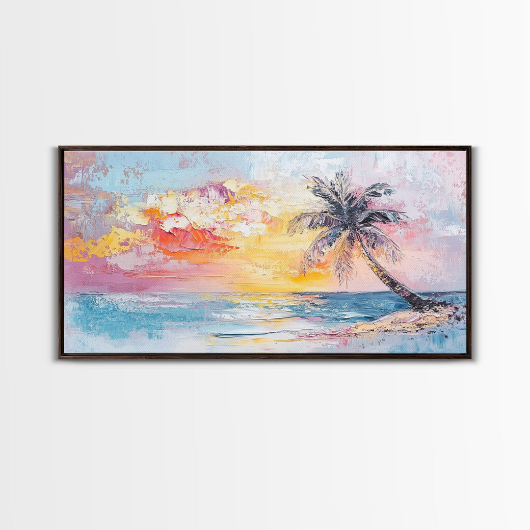 Nautical Seascapes Oil Painting Canvas Print, Nautical Landscape Painting, Beach house or Lake house art, Above Sofa Art, Sunset Painting