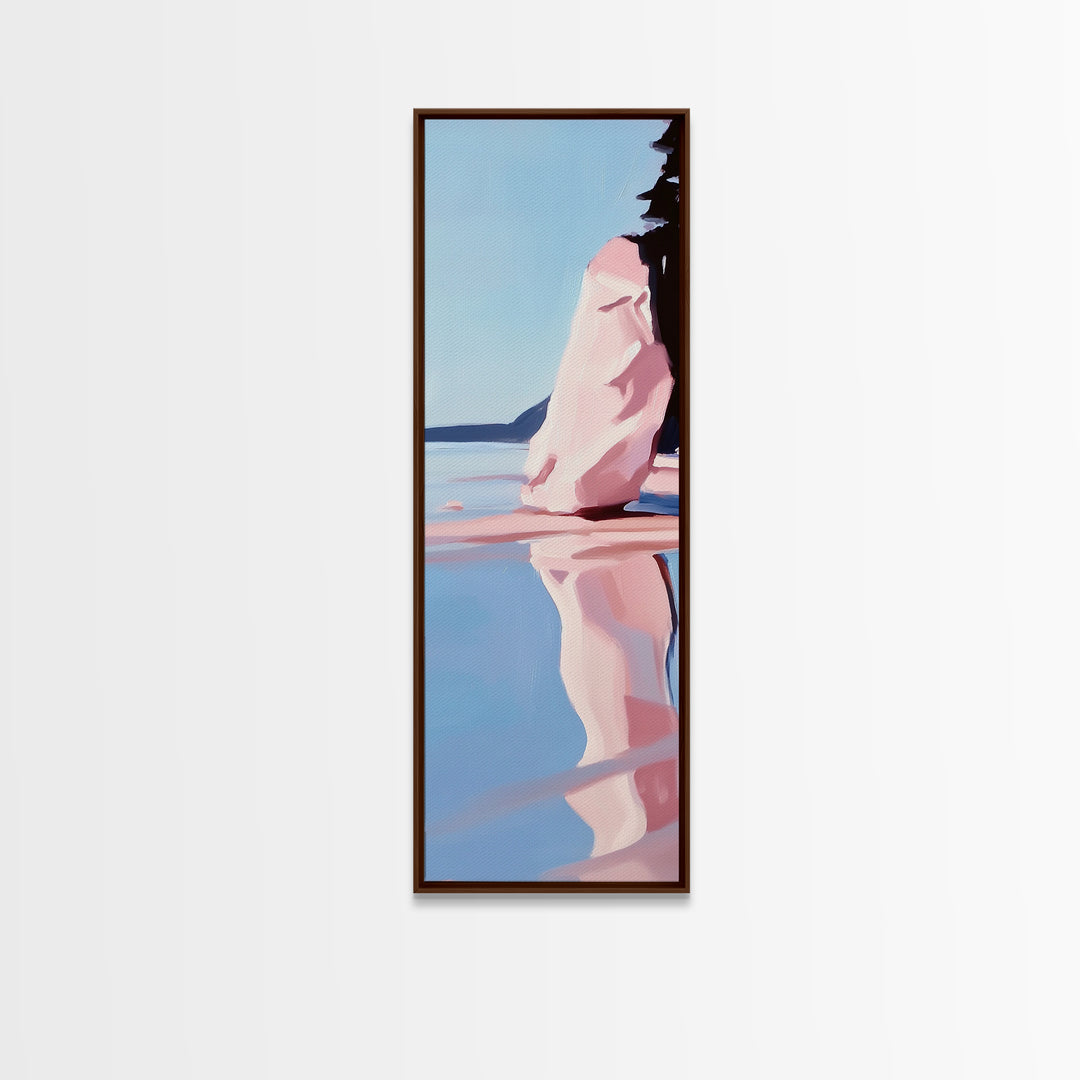 Rock Formation, Desert Landscape, Nature-Inspired Art, Earthy Tones, Boho Home Decor, Neutral Living Room Wall Art, Framed Canvas Print