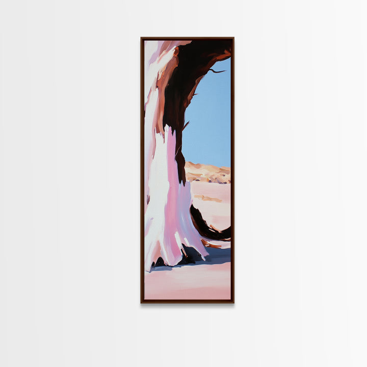 Desert Arch, Pink Sand, Minimalist Landscape, Framed Canvas Print, Boho Wall Art, Southwest Decor, Living Room Art, Nature Inspired
