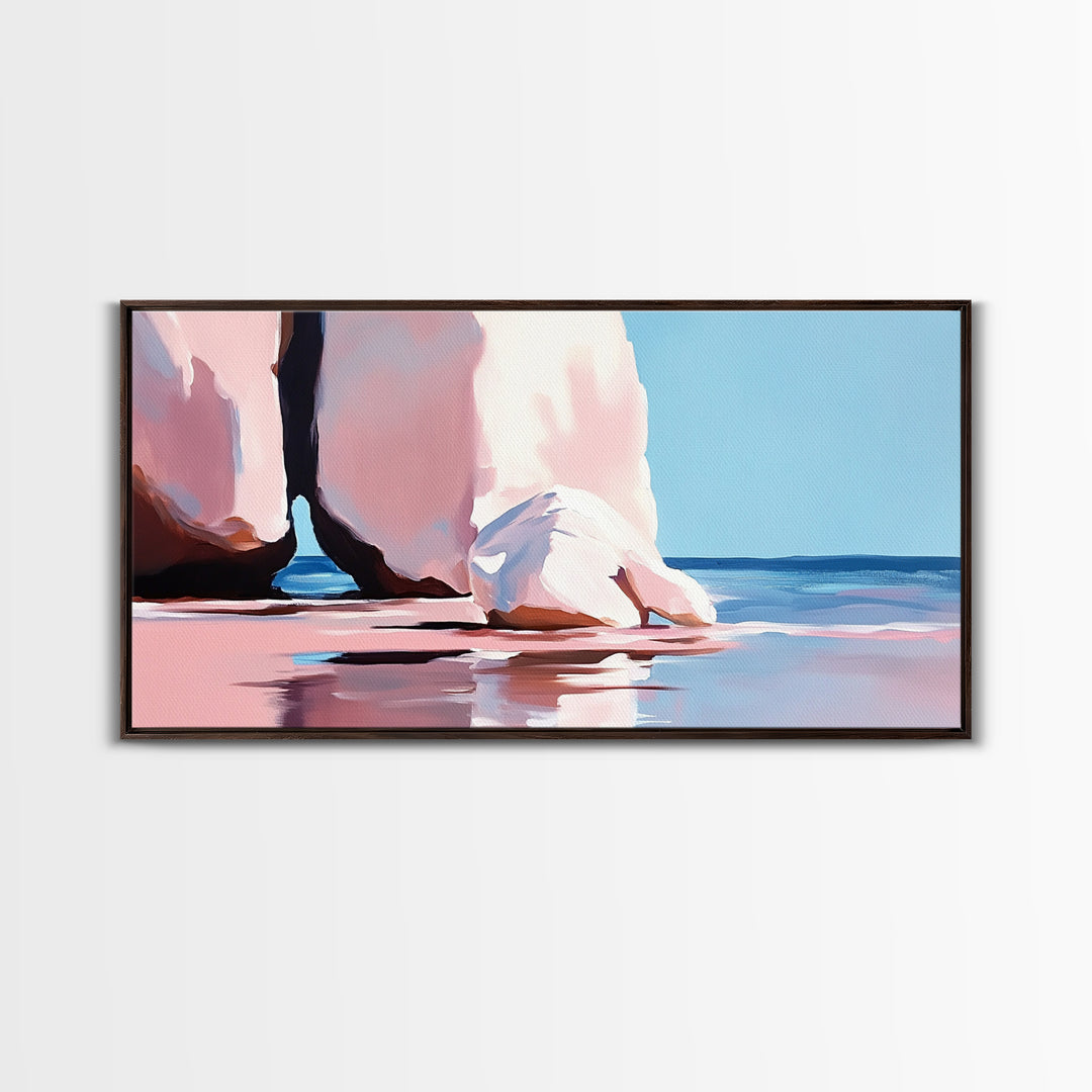 Archway Rocks, Coastal Beauty, Canvas Print, Minimalist Seascape, Natural Landscape, Large Wall Art, Ocean Home Decor, Living Room