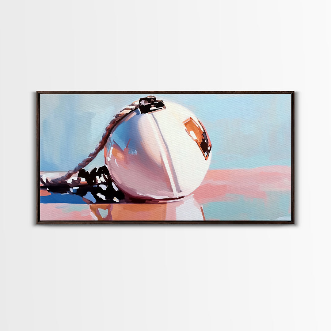 Nautical Buoy, Seaside Art, Coastal Minimalist, Ocean Reflections, Nautical Aesthetic, Marine Life Decor, Canvas Print, Bathroom