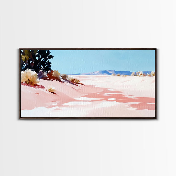 Desert Path, Serene Landscape, Southwest Art, Minimalist Nature Print, Living Room Wall Art, Earthy Aesthetic, Canvas Print, Home Decor