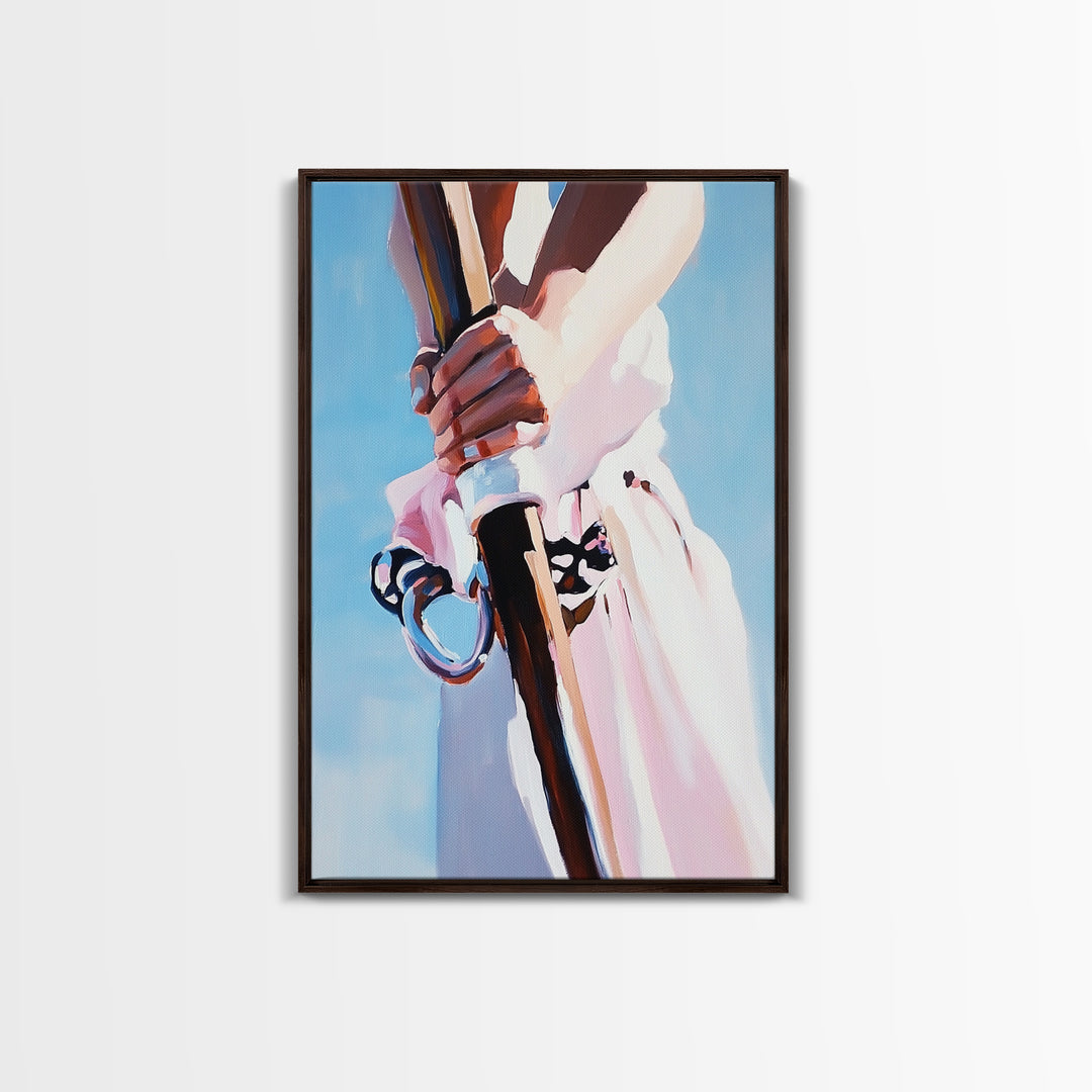 Rowing Oars, Nautical Art, Coastal Home Decor, Ocean Wall Art, Framed Canvas Print, Minimalist Seascape, Beach House Art, Modern Print