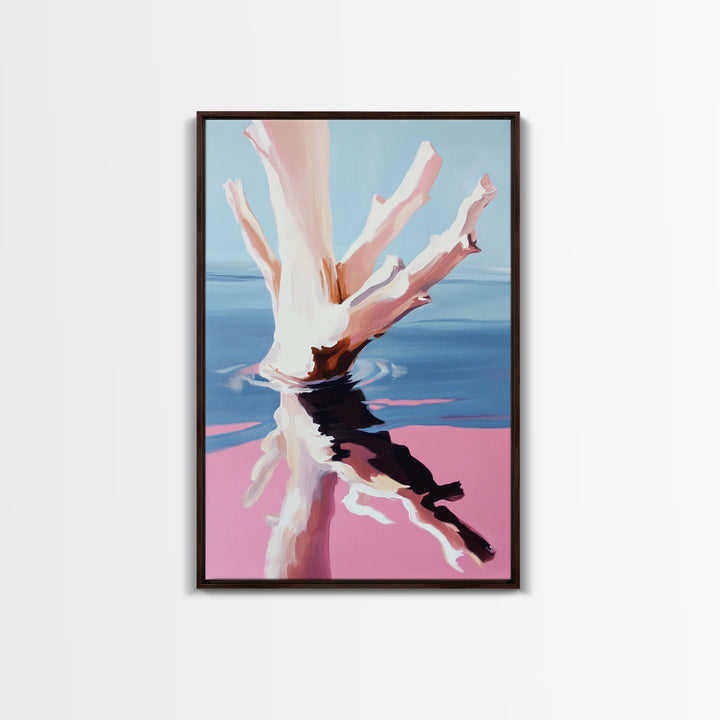 Abstract, Ocean Reflection, Coastal Art, Canvas Print, Modern Beach Wall Art, Minimalist Decor, Water Painting, Living Room Wall Art
