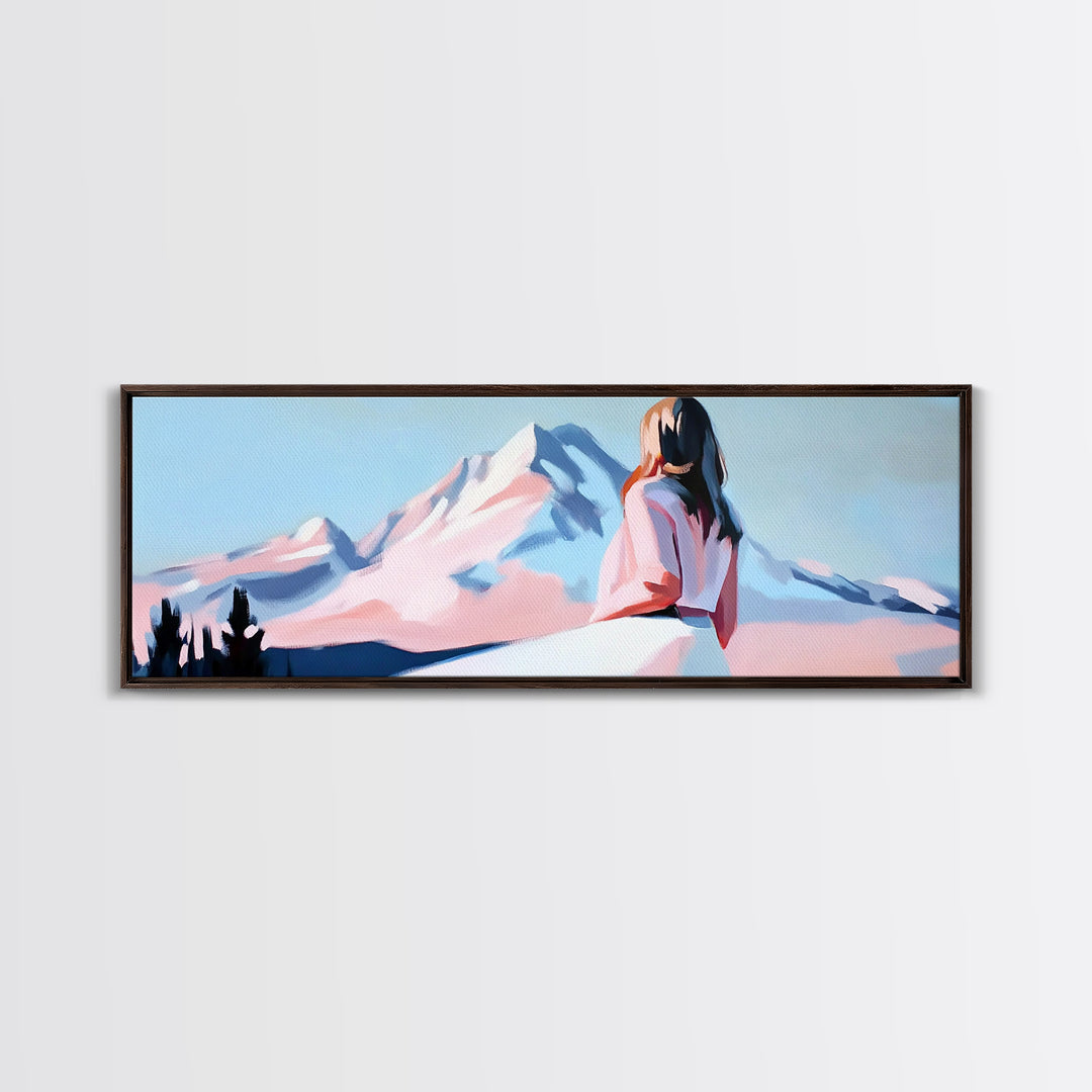 Serene Waters, Abstract Beach, Coastal Vibes, Soft Pastels, Canvas Print, Minimalist Art, Bedroom Wall Art, Contemporary Seascape