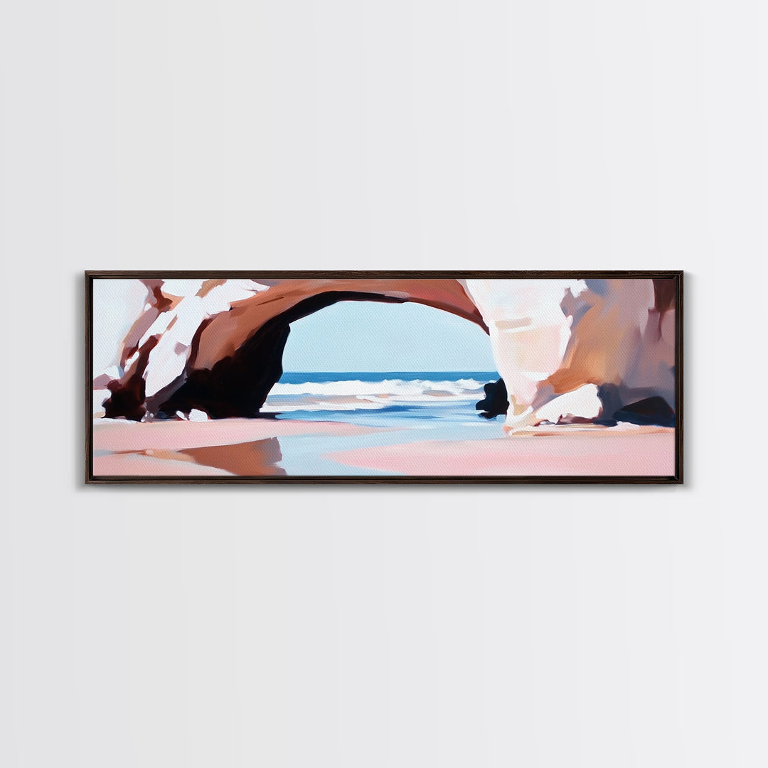 Ocean Arch, Coastal Landscape, Seaside Art, Canvas Print, Beach Wall Art, Living Room Decor, Nautical Wall Art, Modern Minimalist Art