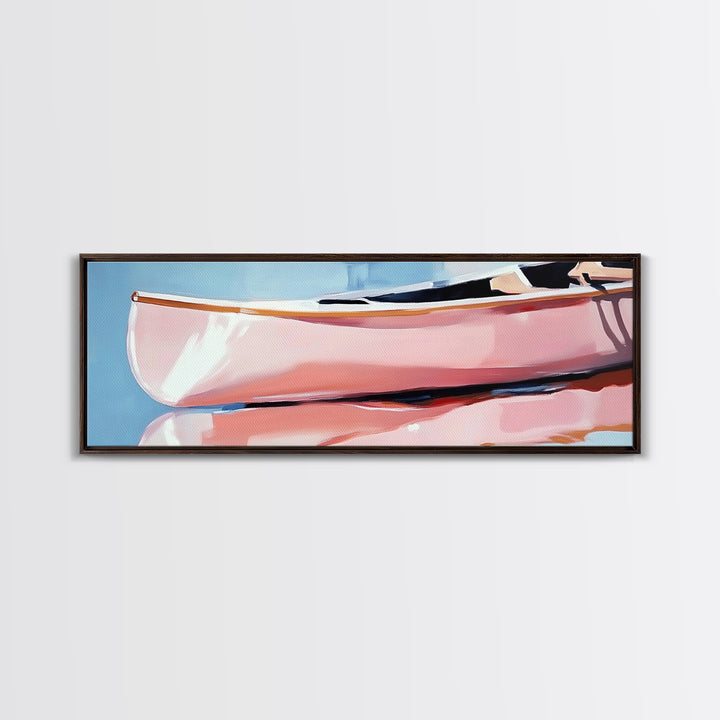 Pastel Waves, Beach Serenity, Coastal Minimalism, Framed Canvas Print, Ocean Abstract Art, Relaxing Seaside Decor, Nautical Wall Art