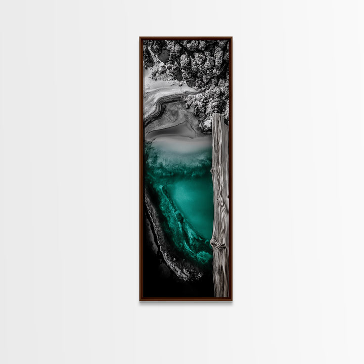 Abstract Landscape, Nature Wall Art, Modern Home Decor, Canvas Print, Blue Green Painting, Living Room Artwork, Large Wall Art