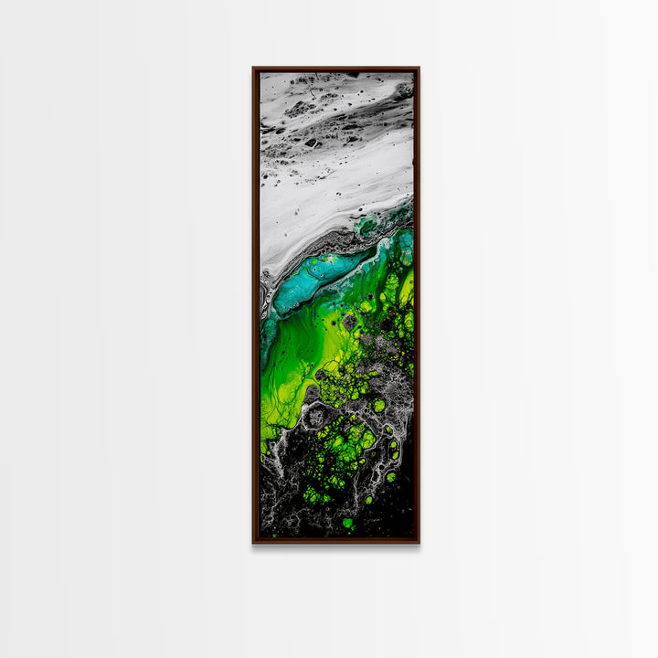 Ocean Meets Land, Abstract Seascape, Canvas Print, Coastal Wall Art, Nautical Decor, Minimalist Home, Modern Living Room Art