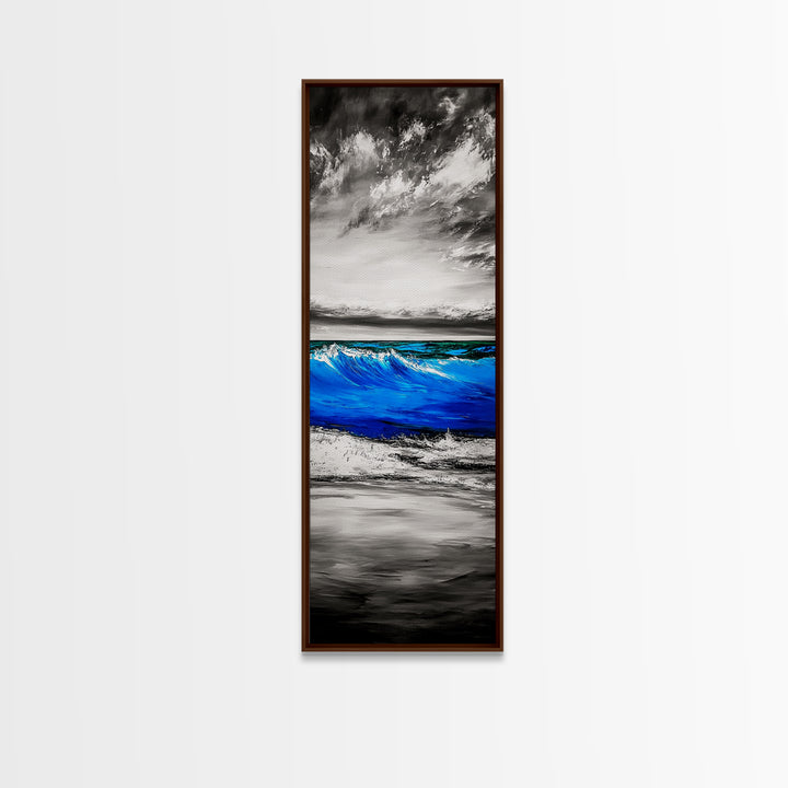 Ocean Wave, Coastal Decor, Beach Wall Art, Canvas Print, Blue Water Painting, Nautical Art, Living Room Wall Art, Ocean Lover Gift