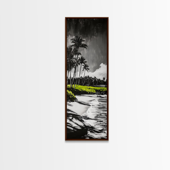 Beach Shore, Serene Seascape, Tranquil Ocean Art, Canvas Print, Coastal Wall Decor, Living Room Art, Soothing Home Decor