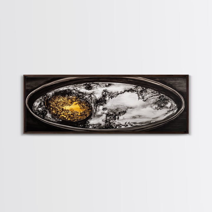 Saturn Rings, Space Art, Planetary Abstract, Canvas Print, Outer Space Decor, Sci-Fi Wall Art, Living Room Art, Celestial Home Decor