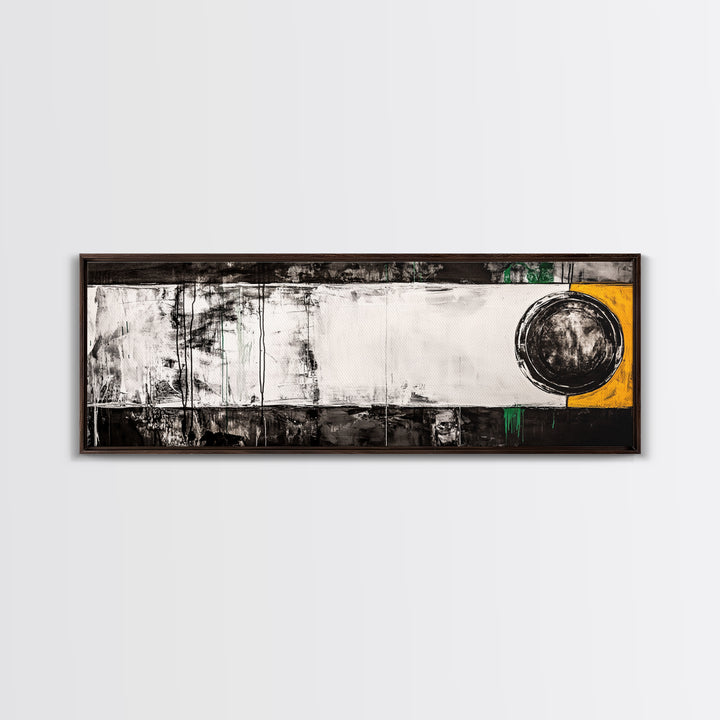 Abstract Geometry, Modern Art, Black and White Decor, Canvas Print, Bold Minimalist Painting, Office Wall Artwork, Unique Statement Piece