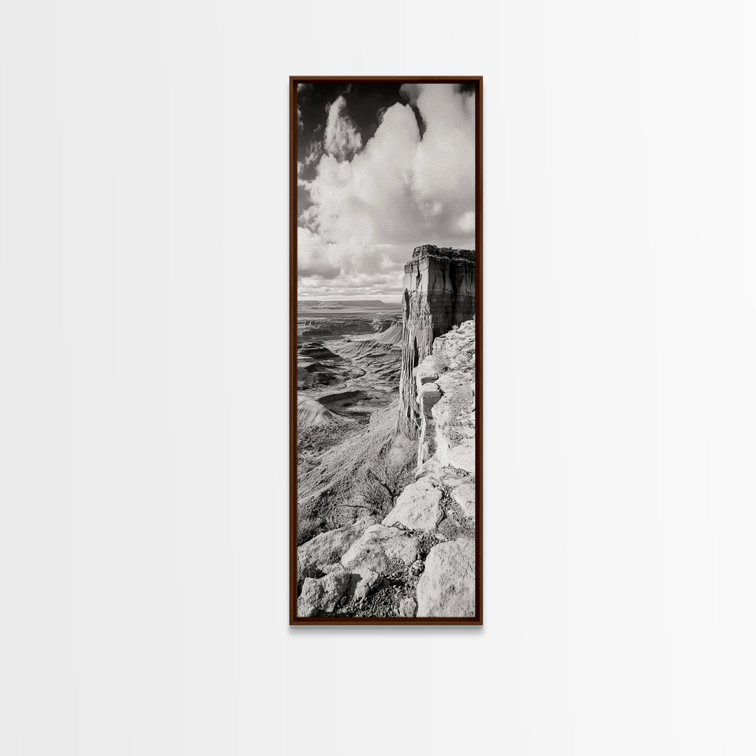 Canyon Cliffs, Desert Rock, Expansive Plateau View, Canvas Print, Living Room Wall Art, Western Decor, Rustic Landscape, Nature Photography