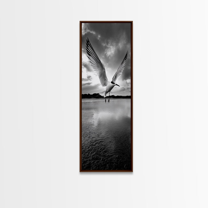 Soaring Bird, Ocean Wings, Nature Flight, Sky Spirit, Canvas Print, Coastal Wall Art, Beach House Decor, Modern Bird Photography
