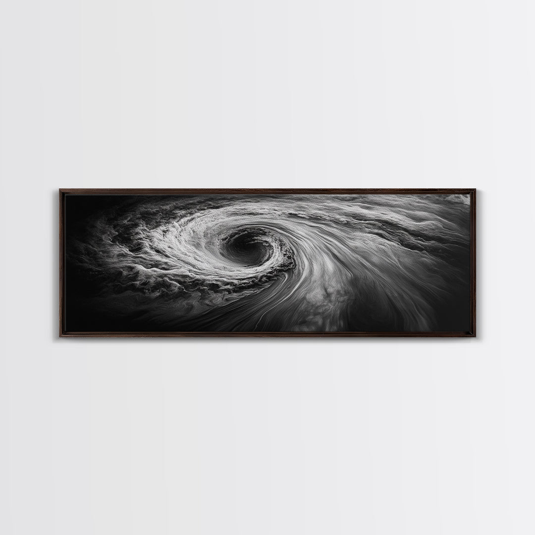 Ocean Vortex, Surreal Motion, Abstract Water, Canvas Print, Modern Coastal Decor, Bathroom Wall Art, Minimalist Abstract Photography