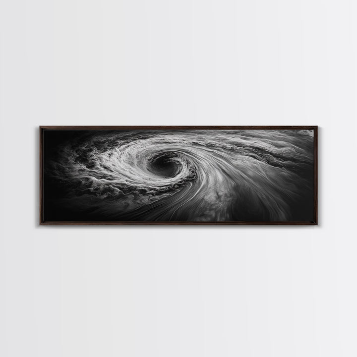 Ocean Vortex, Surreal Motion, Abstract Water, Canvas Print, Modern Coastal Decor, Bathroom Wall Art, Minimalist Abstract Photography
