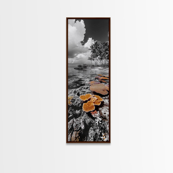 Coral Reef, Coastal Dreams, Tropical Serenity, Ocean Life Wall Art, Canvas Print, Coastal Bathroom Decor, Nature Photography Style