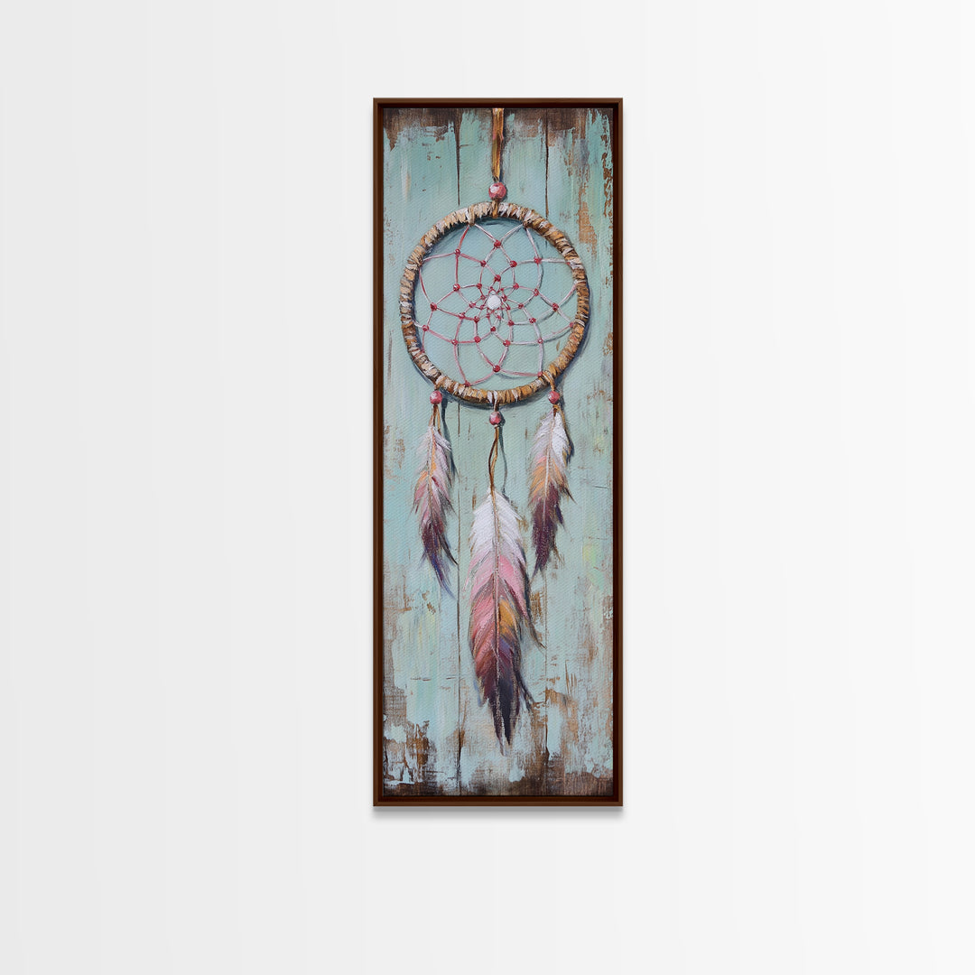 Boho Dreamcatcher With Feathers Wall Art, Spiritual Decor, Southwestern Wall Decor, Whimsical Nursery Art, Housewarming Gift