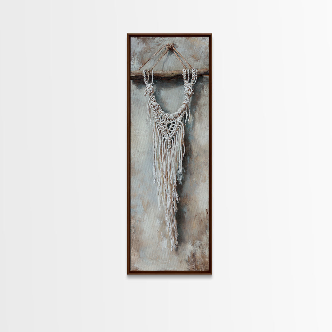 White Macrame Wall Hanging Wall Art, Boho Wall Decor, Neutral Home Decor, Textured Wall Art, Rustic Apartment Decor Gift