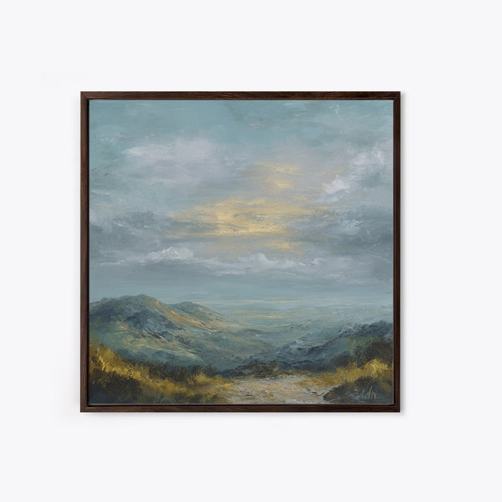 Soft Romantic Landscape Canvas Print, Above Bed Art, Living Room Wall Art, Bedroom Decor, Fine Art, Serenity, Luxury Decor, ABA-1x1-17