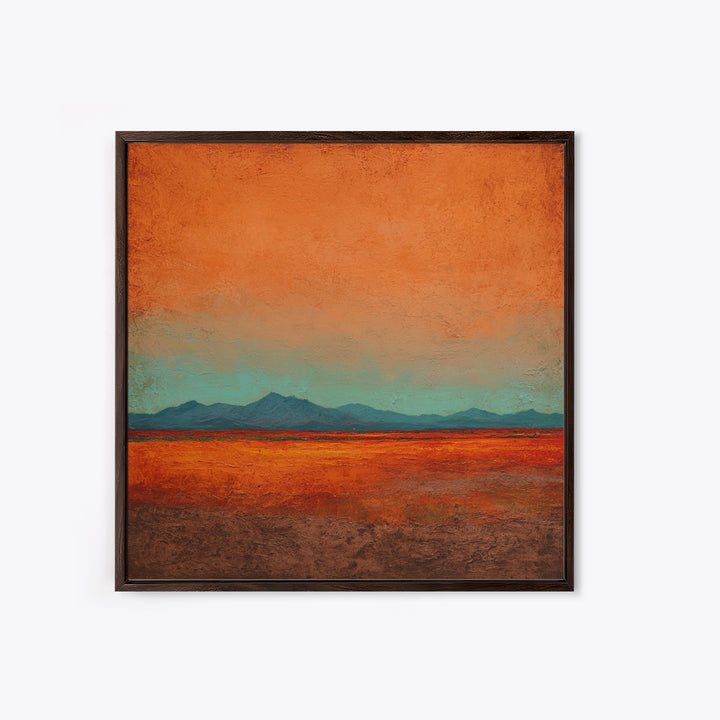 Dreamy Desert Sunset Canvas Print, Above Bed Art, Whimsical Decor, Bedroom Decor, Fine Art, Serenity, Bedroom Wall Decor, ABA-1x1-31