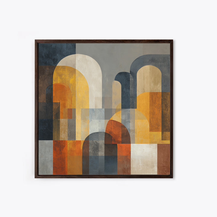 Neutral Abstract Arches Canvas Print, Above Bed Art, Wall Decor, Bedroom Decor, Abstract Art, Serenity, Apartment Decor, ABA-1x1-4
