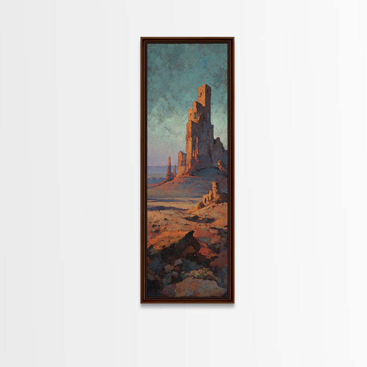 Dreamy Desert Sunset Canvas Print, Above Bed Art, Large Wall Art, Bedroom Decor, Fine Art, Serenity, Japanese Wall Art, ABA-1x3-43