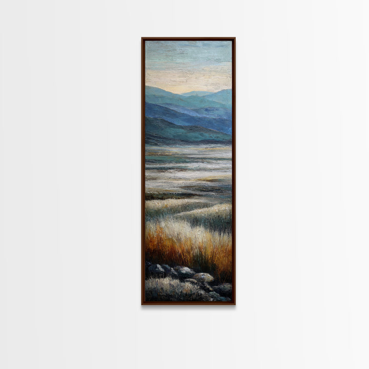Soft Romantic Landscape Canvas Print, Above Bed Art, Bedroom Wall Art, Bedroom Decor, Fine Art, Serenity, Textured Painting, ABA-1x3-5