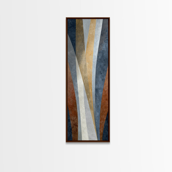 Neutral Abstract Arches Framed Canvas Print, Above Bed Art, Canvas Wall Art, Bedroom Decor, Abstract Art, Serenity, ABA-1x3-64