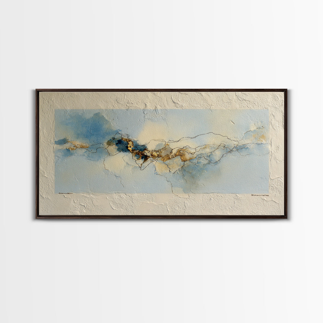 Minimal Two Figure Line Drawing Canvas Print, Above Bed Art, Printable Wall Art, Bedroom Decor, Oil Painting, Serenity, ABA-2x1-52
