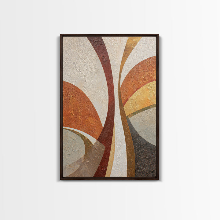 Abstract Sunrise Geometry Framed Canvas Print, Above Bed Art, Apartment Decor, Bedroom Decor, Serenity, Photography Prints, ABA-2x3-28