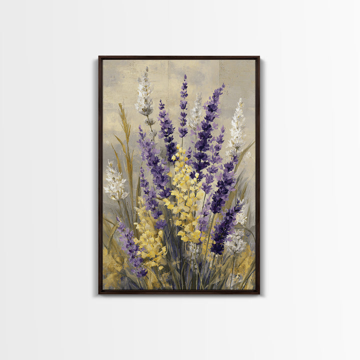 Oversized Lavender Field Canvas Print, Above Bed Art, Digital Print, Bedroom Decor, Fine Art, Serenity, Living Room Wall Art, ABA-2x3-99