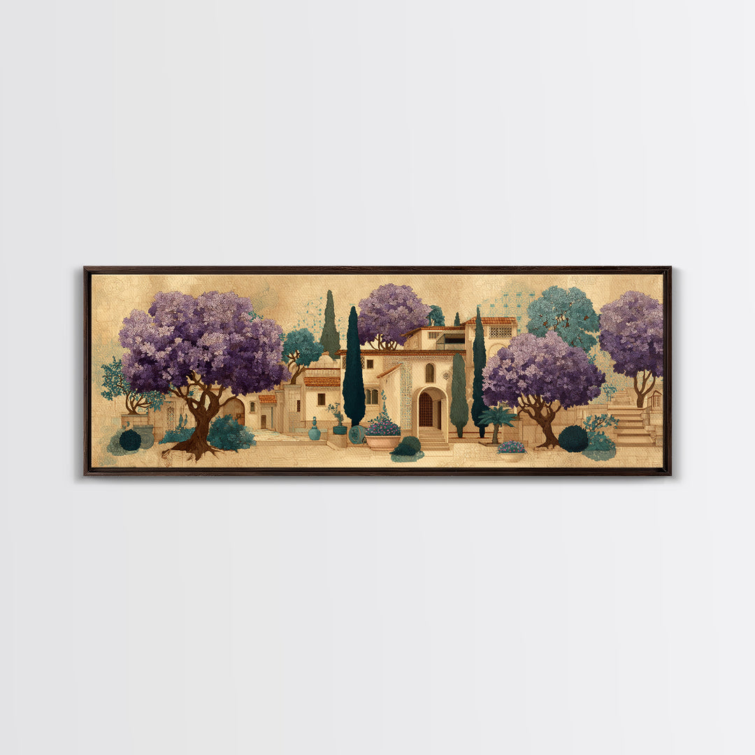 Oversized Lavender Field Canvas Print, Above Bed Art, Art Print, Bedroom Decor, Fine Art, Serenity, Dorm Decor, Large Wall Art, ABA-3x1-35