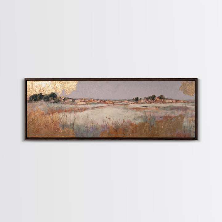 Oversized Lavender Field Framed Canvas Print, Above Bed Art, Wall Art, Bedroom Decor, Fine Art, Serenity, Digital Print, ABA-3x1-59
