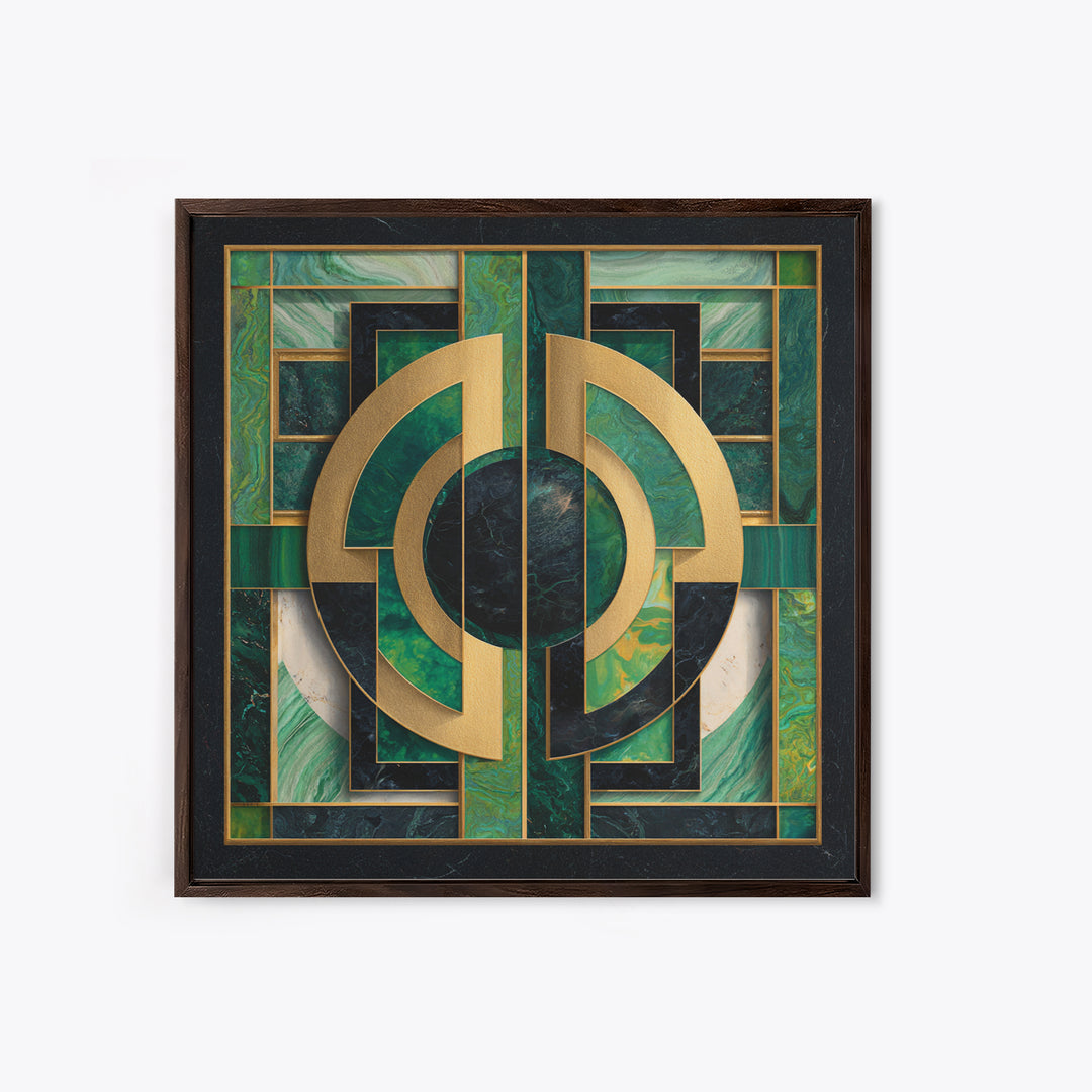 Deco Doorway Study Canvas Print, Art Deco Art, Art Deco, Living Room Decor, Oil Painting, Glamour, Art Deco Wallpaper, ADA-1x1-15