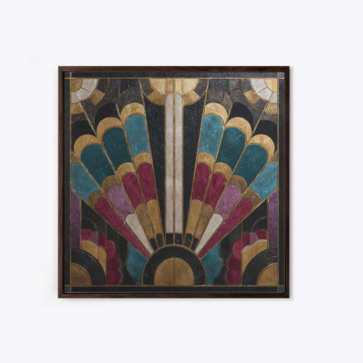 Jazz Trumpet Player Framed Canvas Print, Art Deco Art, Apartment Decor, Living Room Decor, Fine Art, Glamour, Gallery Decor, ADA-1x1-52