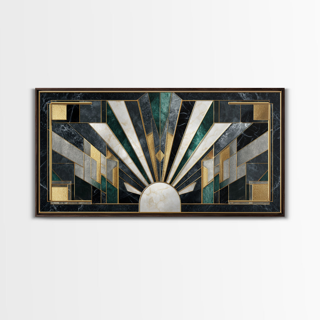 Luxury Cocktail Glass Framed Canvas Print, Art Deco Art, Printable Art, Living Room Decor, Abstract Art, Glamour, Neutral Decor, ADA-2x1-97
