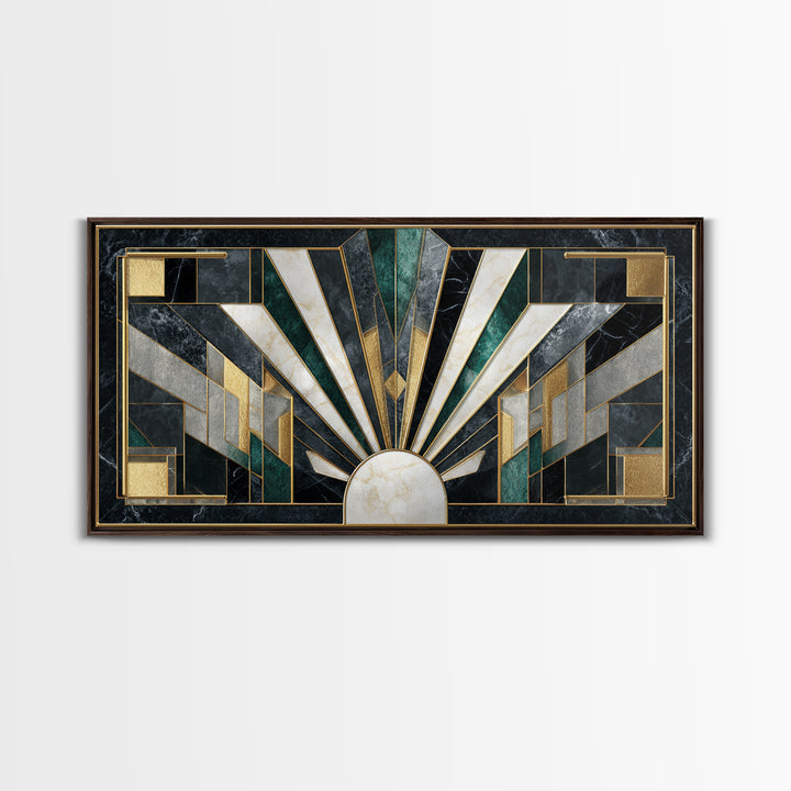 Luxury Cocktail Glass Framed Canvas Print, Art Deco Art, Printable Art, Living Room Decor, Abstract Art, Glamour, Neutral Decor, ADA-2x1-97
