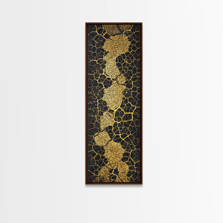 Gold Abstract Africa Map Wall Art, African Abstract, Black And Gold Art, Textured Art Print, Modern African Home Decor Gift