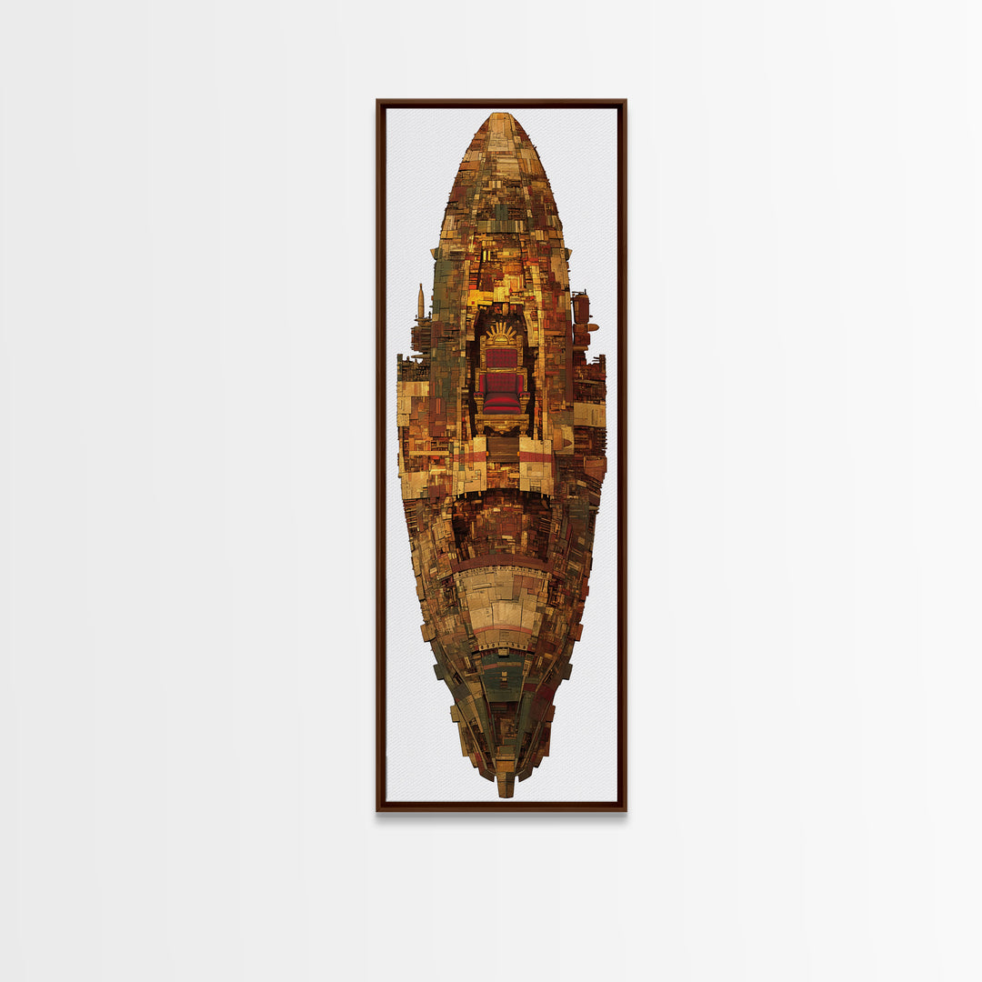 Ornate African Shield Throne Relic Wall Art, African Tribal Art Print, Afrocentric Decor, Cultural Home Decor Gift, Statement Piece