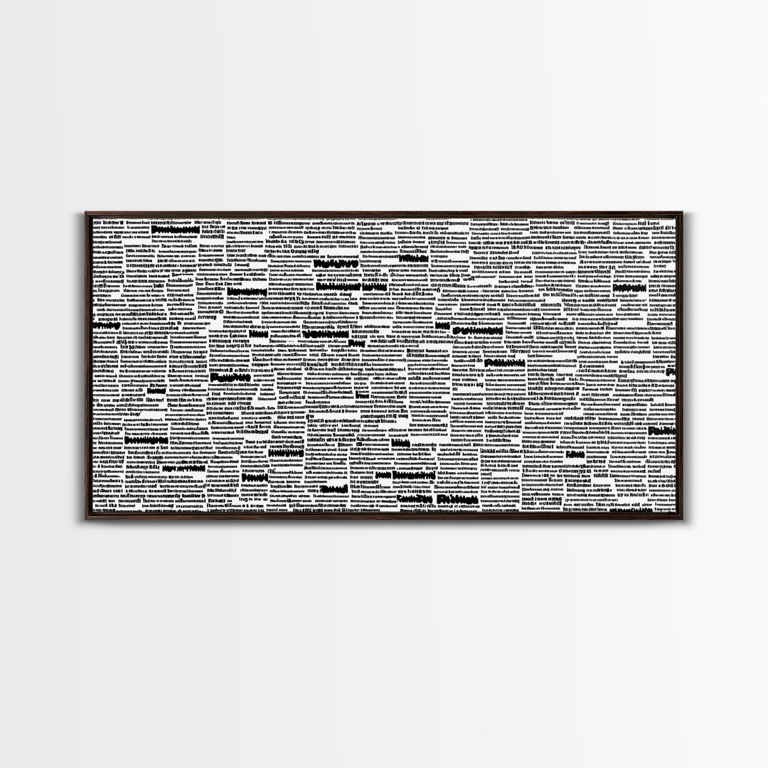 Black White Typographic Africa Map Wall Art, Modern African Art Print, Afrocentric Office Decor, Cultural Statement Piece