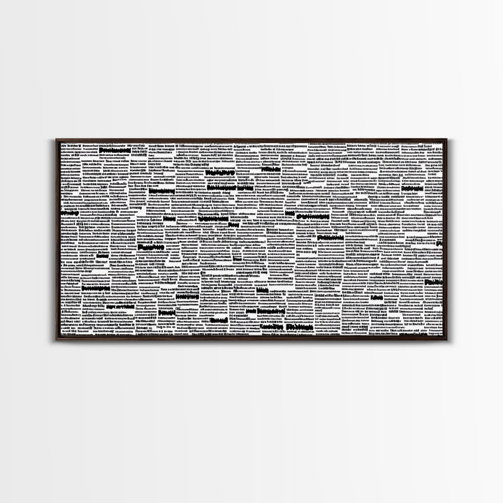 Black White Typographic Africa Map Wall Art, Modern African Art Print, Afrocentric Office Decor, Cultural Statement Piece