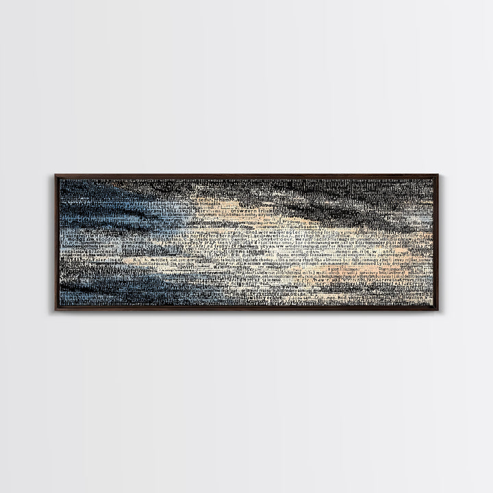 Soft Textured Horizon Abstract Wall Art, Beige Blue Canvas Print, Minimalist Landscape Art, Modern Home Decor, Dreamy Wall Art