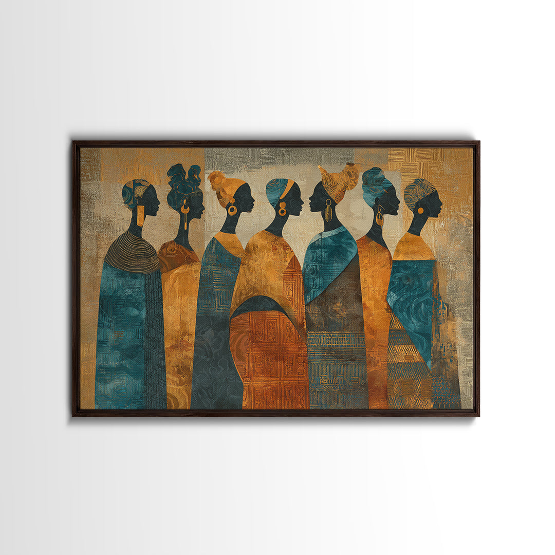 Indigo and Ochre Pattern Study by Woven Canvas Print, African Inspired Art, Set of 3 Prints, Living Room Decor, Abstract Art, AIA-3x2-52