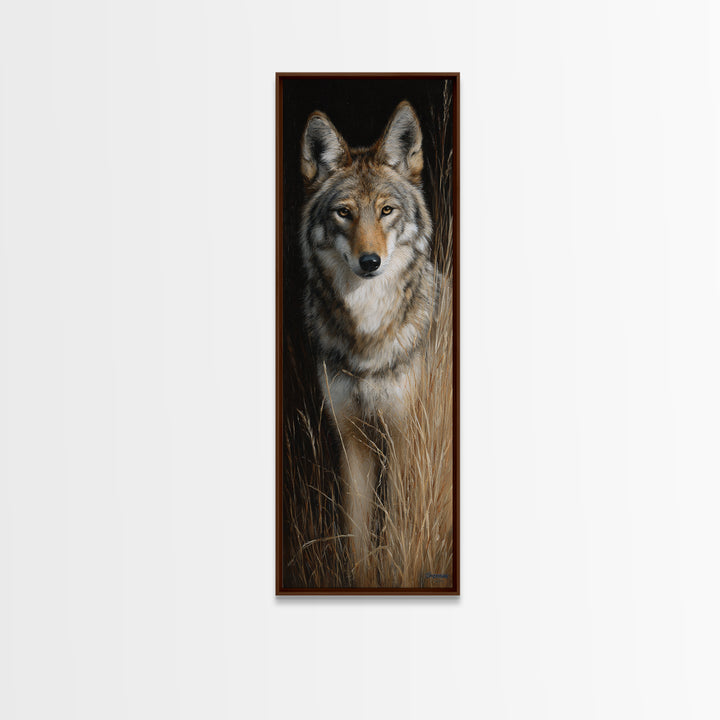 Dog Portrait with Painterly Collar and Loyal Canvas Print, Animal Art, Cat Art, Living Room Decor, Fine Art, Creature, ANI-1x3-49