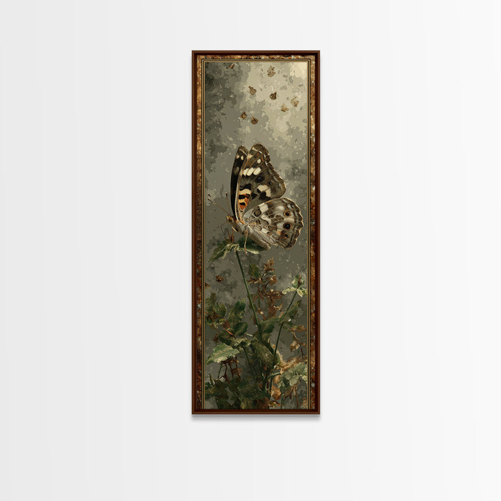 Butterfly Specimen Composition Canvas Print, Animal Art, Digital Wall Art, Living Room Decor, Creature, Modern Wall Art, ANI-1x3-59
